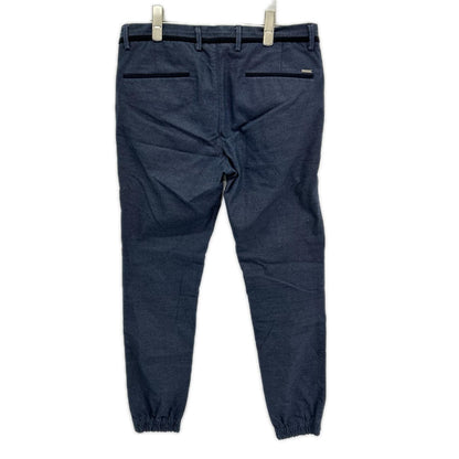 BOSS ボス ネイビー ドローコード イージーパンツ ボトムス