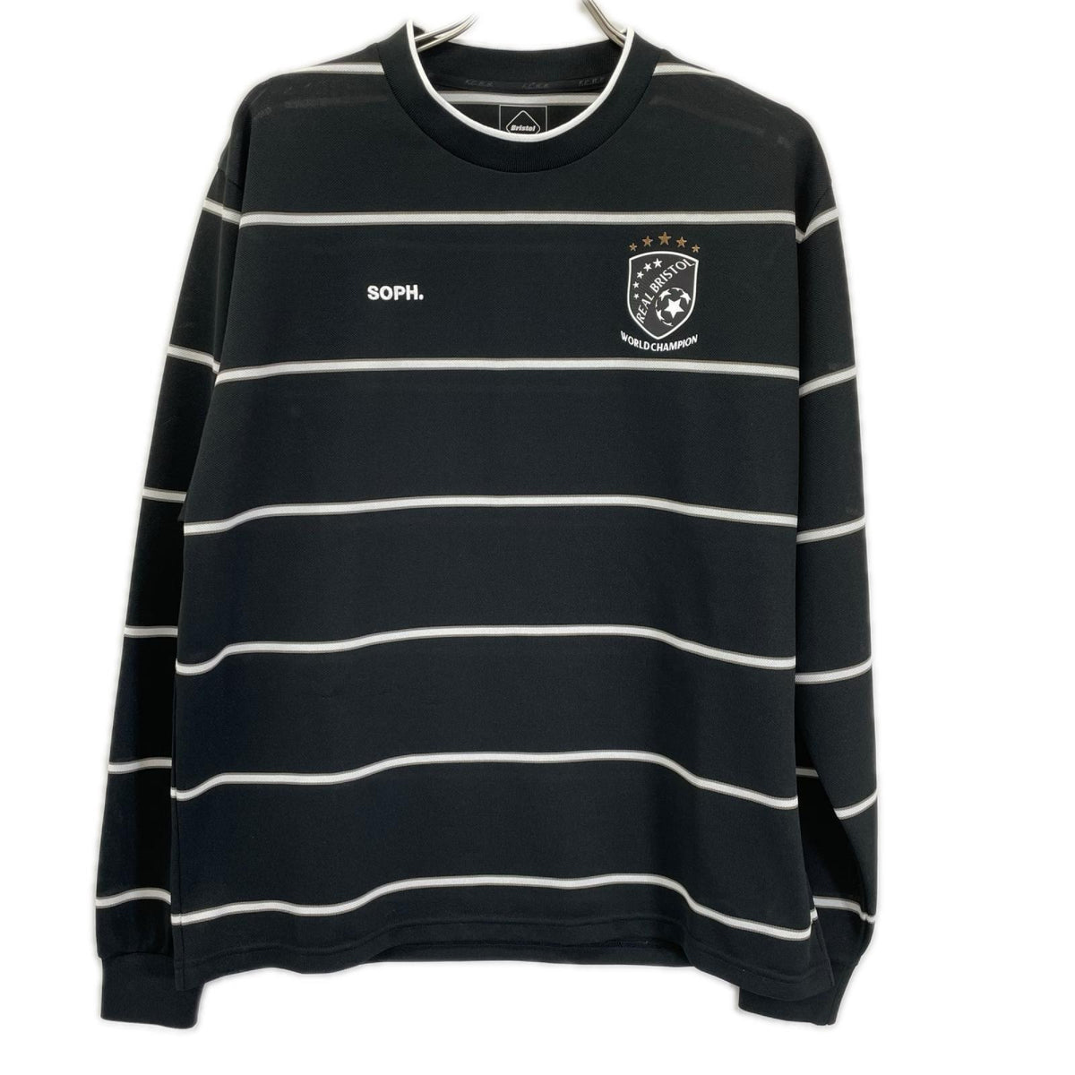 F.C.Real Bristol エフシーリアルブリストル ブラック CHAMPIONS BORDER L/S GAME SHIRT トップス
