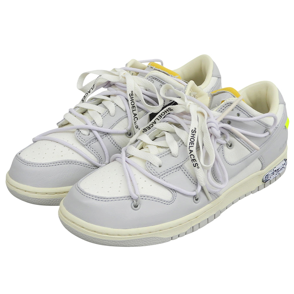 NIKE ナイキ 新品同様 Dunk Low 1 of 50 Lot.49 スニーカー シューズ メンズ ホワイト×グレー 27cm DM1602-123 シューズ