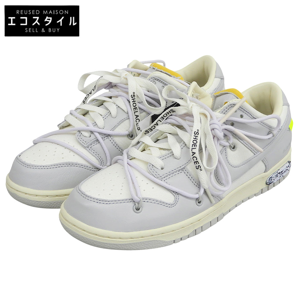 NIKE ナイキ 新品同様 Dunk Low 1 of 50 Lot.49 スニーカー シューズ メンズ ホワイト×グレー 27cm DM1602-123 シューズ