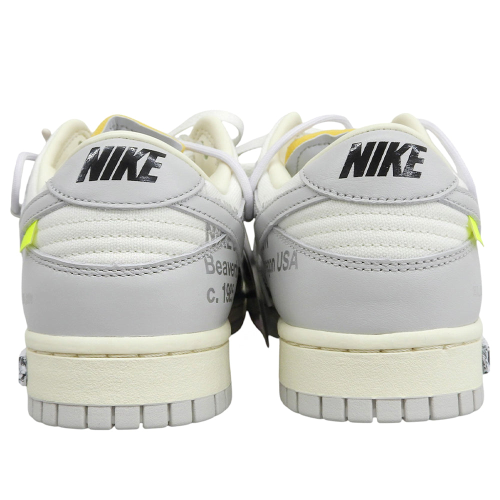 NIKE ナイキ 新品同様 Dunk Low 1 of 50 Lot.49 スニーカー シューズ メンズ ホワイト×グレー 27cm DM1602-123 シューズ
