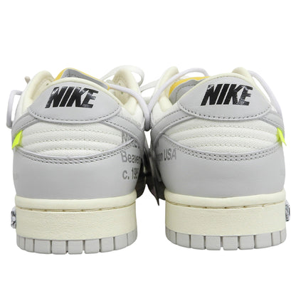 NIKE ナイキ 新品同様 Dunk Low 1 of 50 Lot.49 スニーカー シューズ メンズ ホワイト×グレー 27cm DM1602-123 シューズ