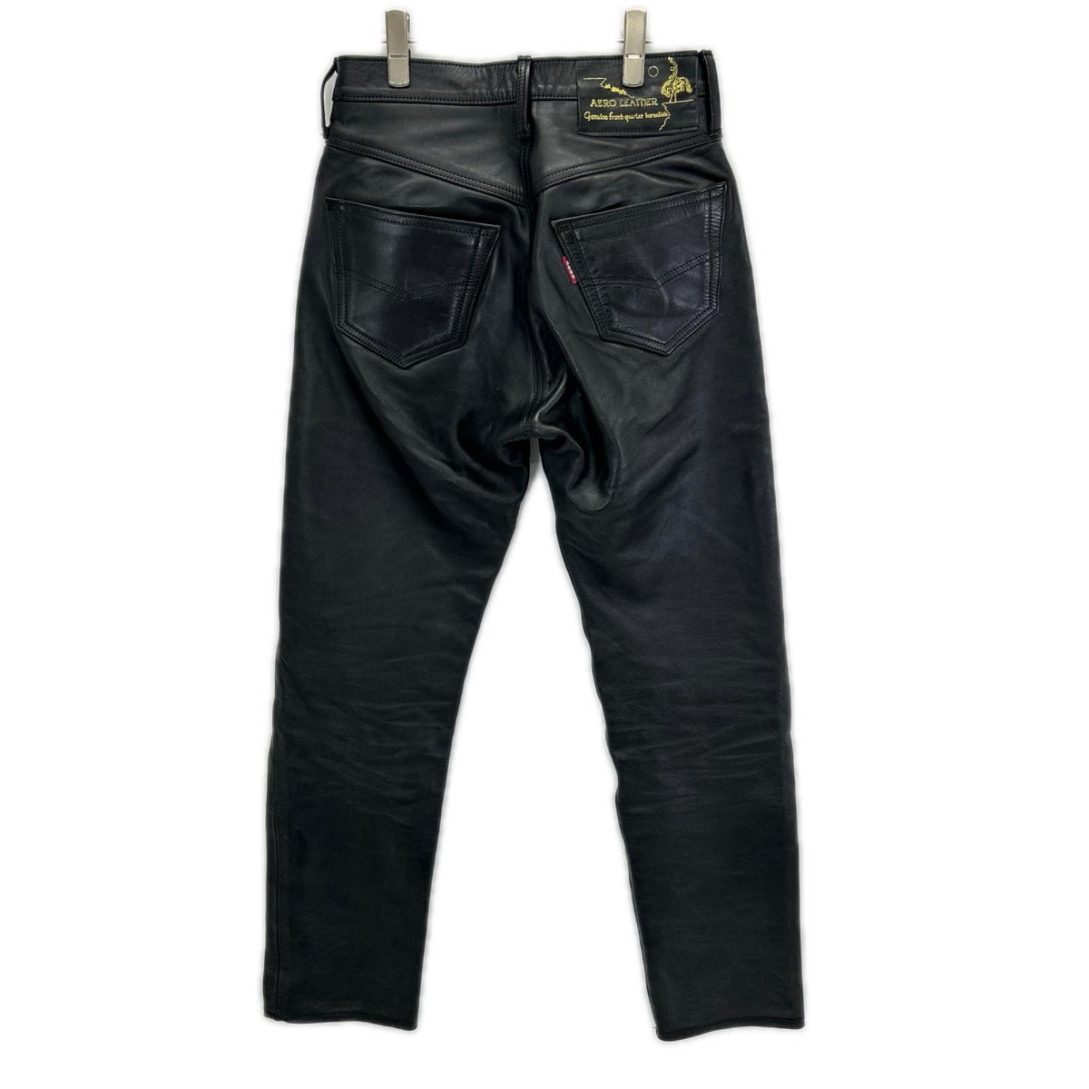 AERO LEATHER エアロレザー ブラック ホースハイド レザー パンツ ボトムス
