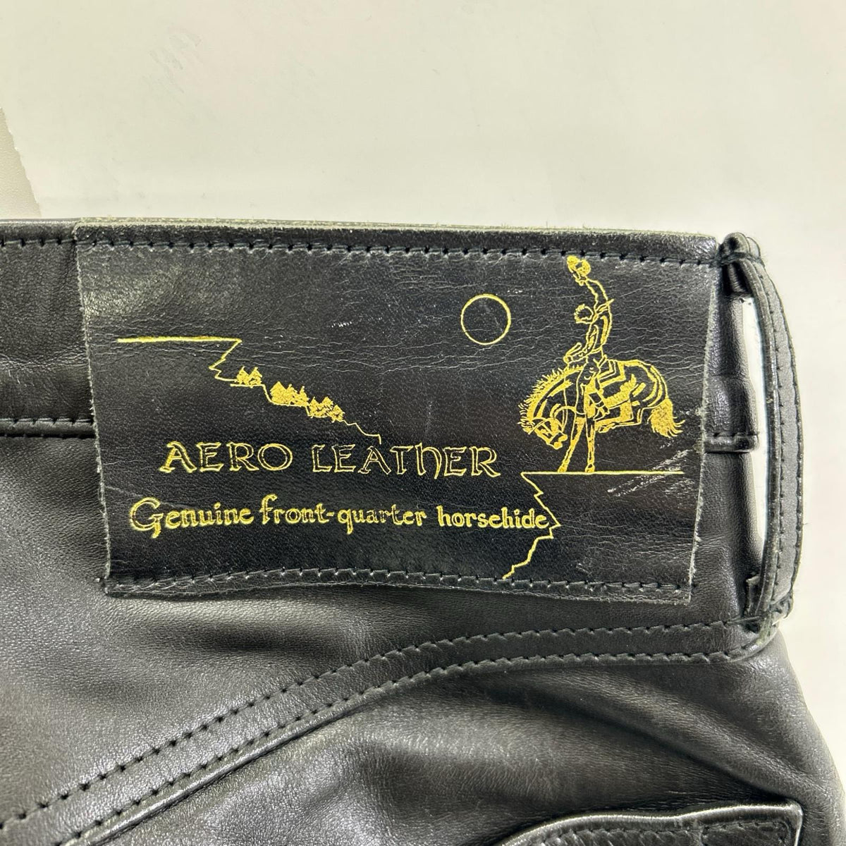 AERO LEATHER エアロレザー ブラック ホースハイド レザー パンツ ボトムス