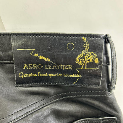 AERO LEATHER エアロレザー ブラック ホースハイド レザー パンツ ボトムス