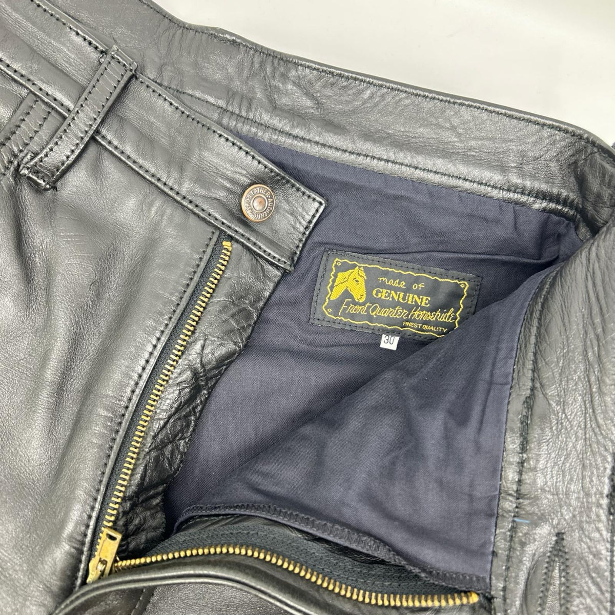 AERO LEATHER エアロレザー ブラック ホースハイド レザー パンツ ボトムス