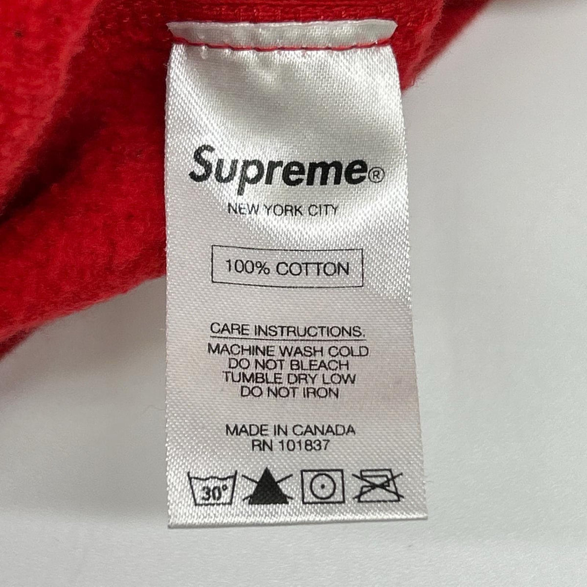 Supreme シュプリーム 16SS レッド motion logo フーディ トップス