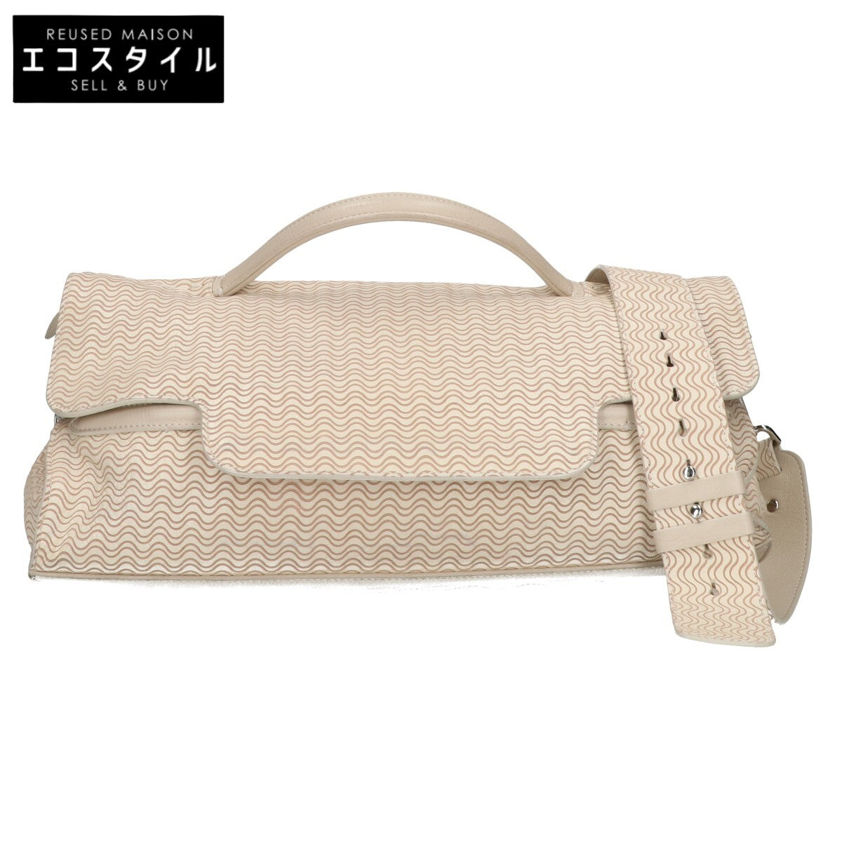 ZANELLATO ザネラート NINA ウェーブ柄 2WAYショルダー トートバッグ