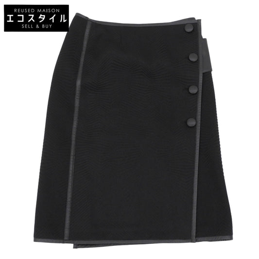 ADORE アドーア 美品 ピンソニックラップスカート レディース 黒 ブラック 36 スカート