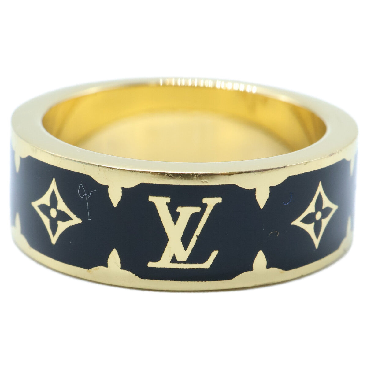 LOUIS VUITTON ルイヴィトン 25年製 M1568L ナノ グラム エナメル リング 指輪