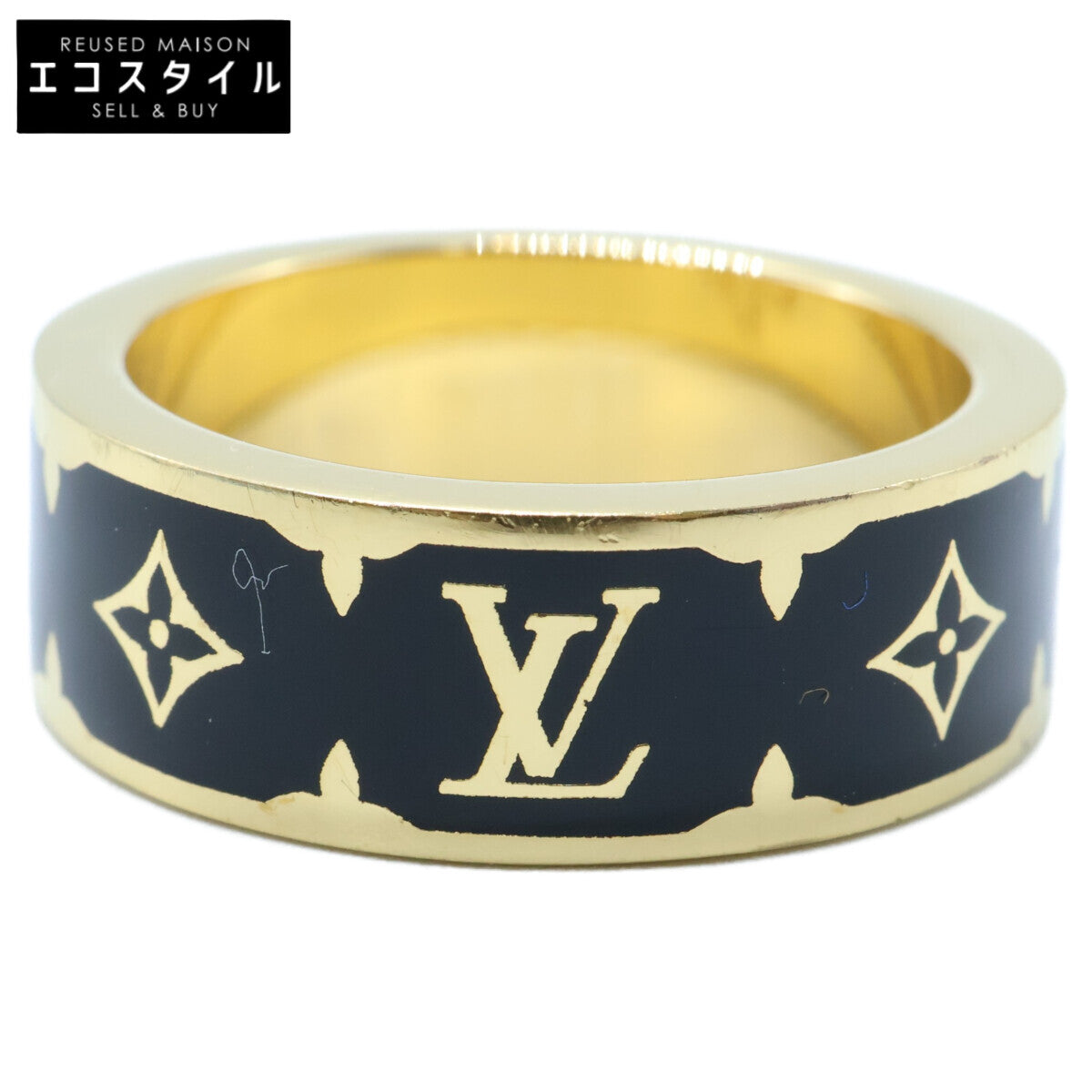 LOUIS VUITTON ルイヴィトン 25年製 M1568L ナノ グラム エナメル リング 指輪