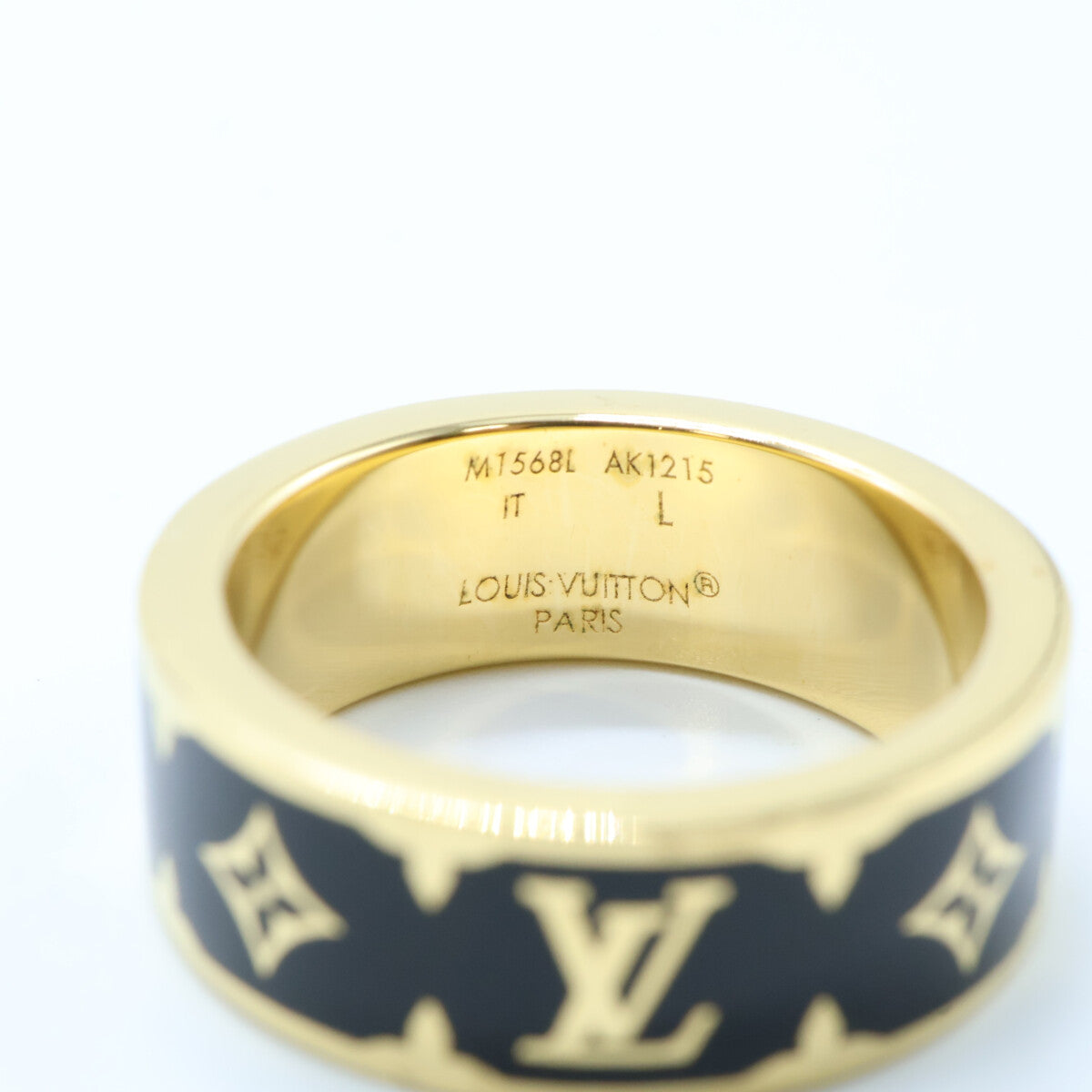 LOUIS VUITTON ルイヴィトン 25年製 M1568L ナノ グラム エナメル リング 指輪