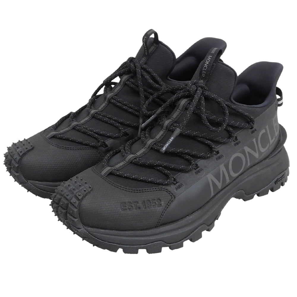 MONCLER モンクレール 新品同様 TRAILGRIP LITE2 ローカット スニーカー シューズ メンズ 41 ブラック シューズ