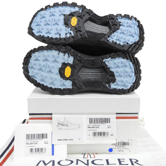 MONCLER モンクレール 新品同様 TRAILGRIP LITE2 ローカット スニーカー シューズ メンズ 41 ブラック シューズ