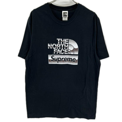 THE NORTH FACE ノースフェイス 【×Supreme】18SS NT31808I ブラック Metallic Logo Tee トップス