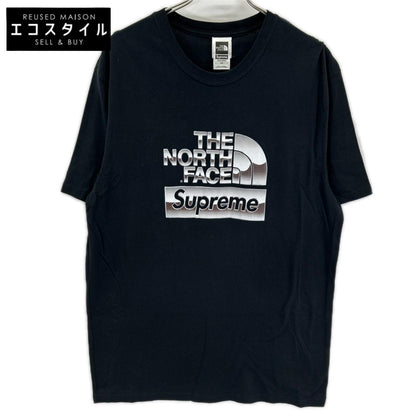THE NORTH FACE ノースフェイス 【×Supreme】18SS NT31808I ブラック Metallic Logo Tee トップス