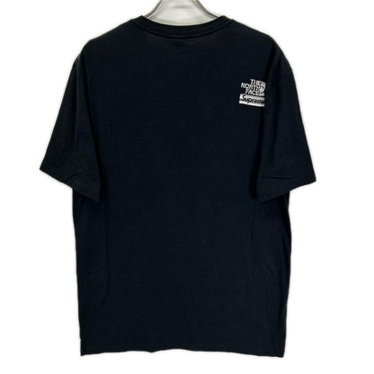 THE NORTH FACE ノースフェイス 【×Supreme】18SS NT31808I ブラック Metallic Logo Tee トップス