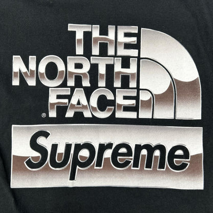 THE NORTH FACE ノースフェイス 【×Supreme】18SS NT31808I ブラック Metallic Logo Tee トップス