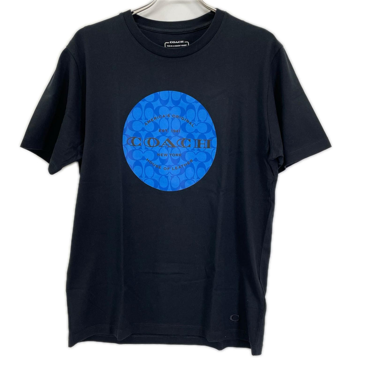 COACH コーチ C9140 ブラック シグネチャーロゴプリントTシャツ トップス