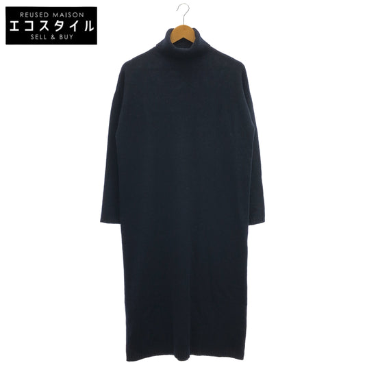 S MaxMara エスマックスマーラ ネイビー ハイネック ニットワンピース トップス