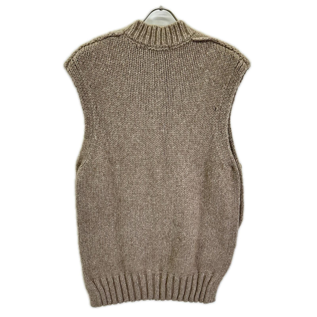 ne quittez pas ヌキテパ ベージュ フェルト×ウール Rough Light Lily Vest ベスト