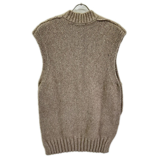 ne quittez pas ヌキテパ ベージュ フェルト×ウール Rough Light Lily Vest ベスト