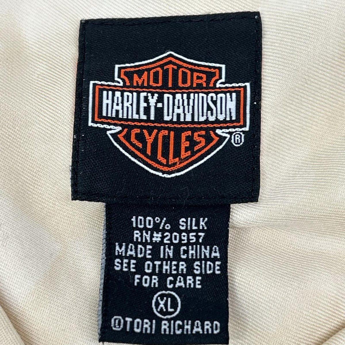 HARLEY DAVIDSON ハーレーダビッドソン イエロー バック刺繍 ヤシの木 半袖 開襟シャツ トップス