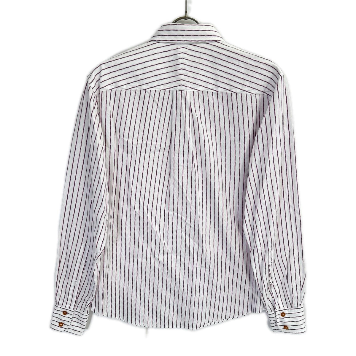 Vivienne Westwood MAN ヴィヴィアンウエストウッドマン VW-WR-77015 パープル ストライプ 長袖シャツ トップス