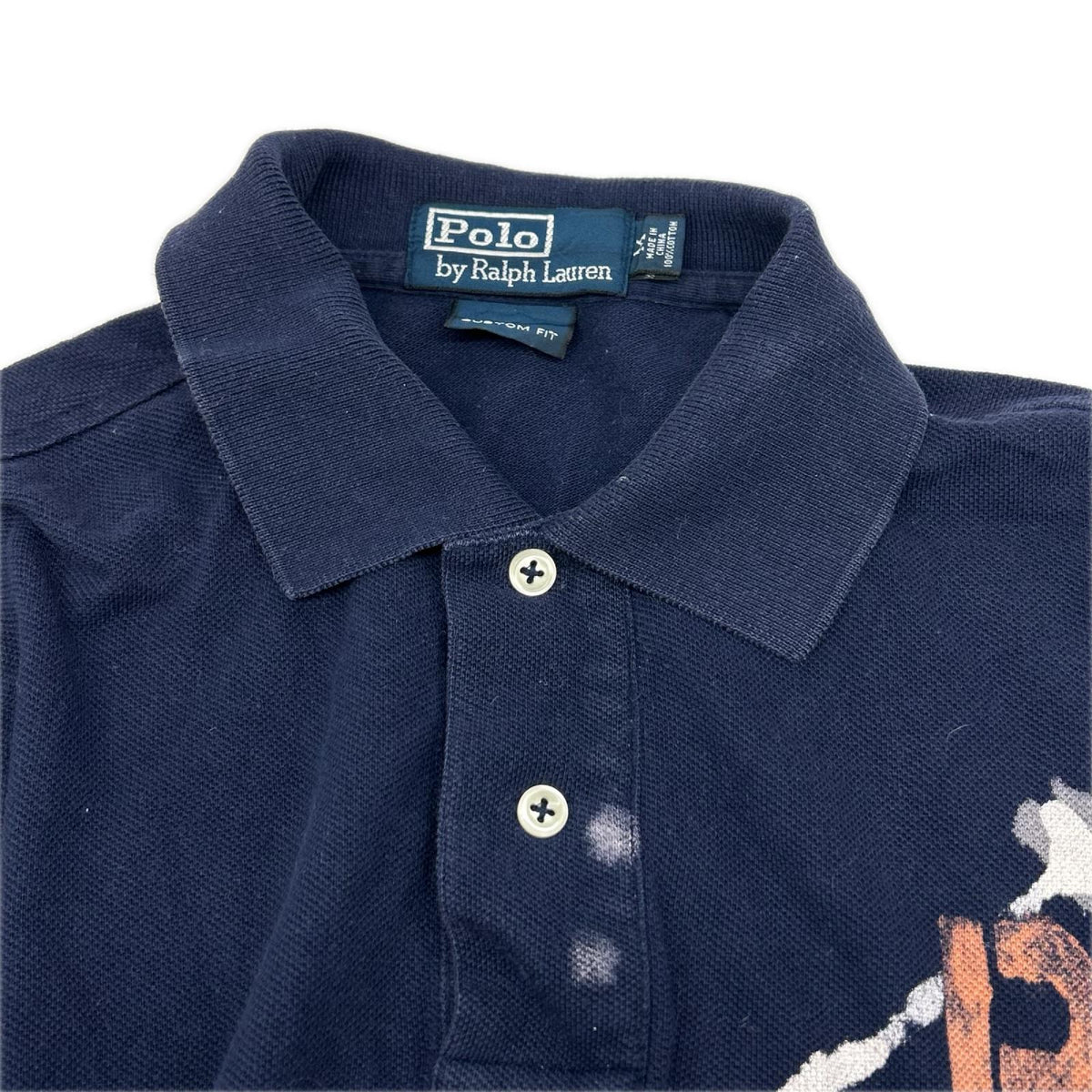 POLObyRalphLauren ポロラルフローレン ネイビー ビッグポニーペイント ポロシャツ トップス