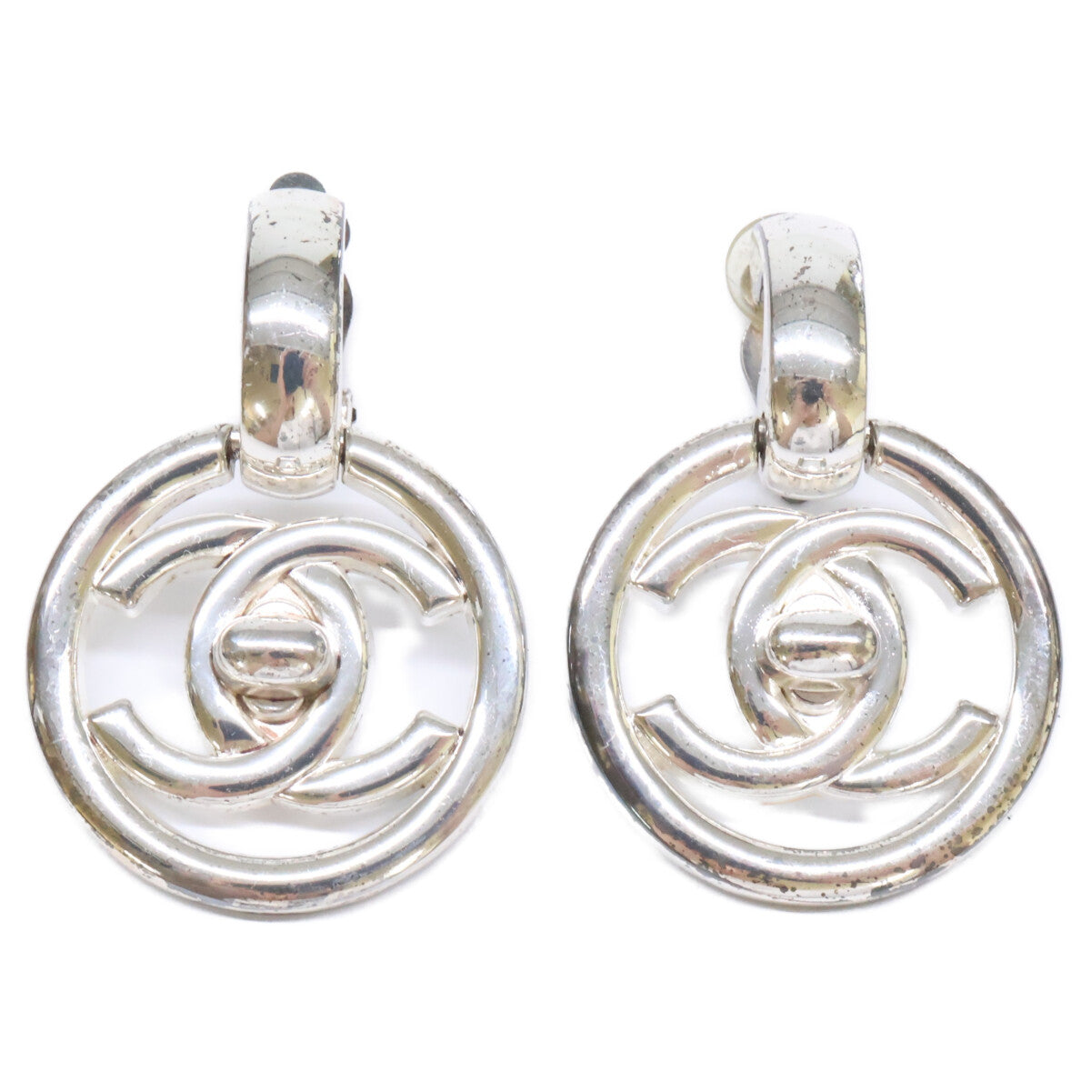 CHANEL シャネル 97P ターンロック ココマーク イヤリング