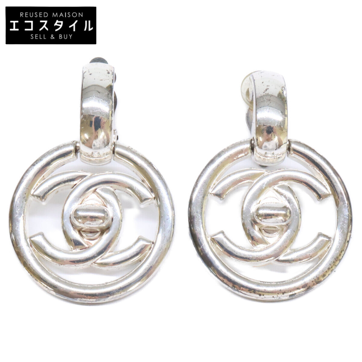 CHANEL シャネル 97P ターンロック ココマーク イヤリング