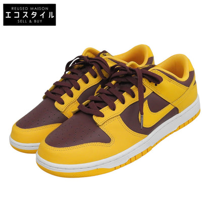 NIKE ナイキ 未使用 ダンク ロー レトロ シューズ メンズ イエロー×バーガンディ 28.5cm DD1391-702 シューズ