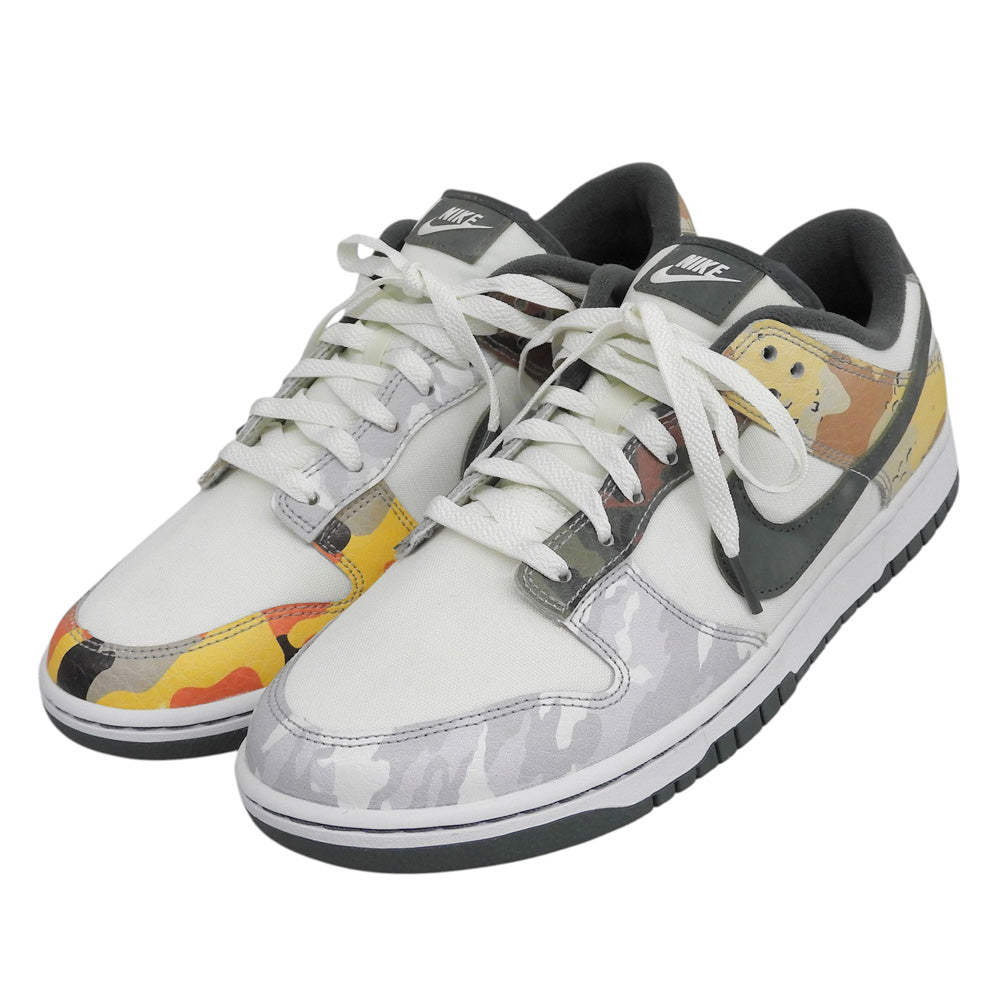 NIKE ナイキ ナイキ ダンク ロー セイルマルチカモ シューズ メンズ ホワイト×グリーン系 29.0cm DH0957-100 シューズ