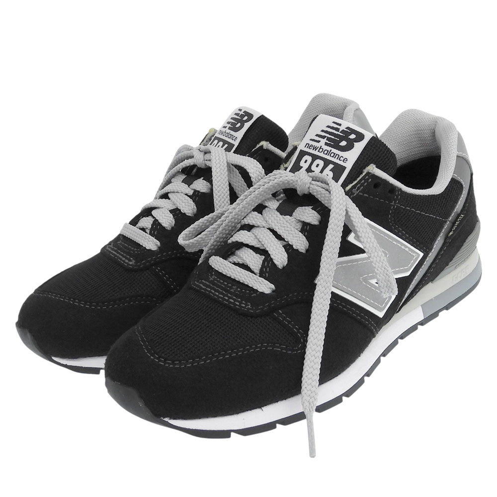 NEW BALANCE ニューバランス 美品 ローカットスニーカー シューズ レディース ブラック 22.5cm CM996XB2 シューズ