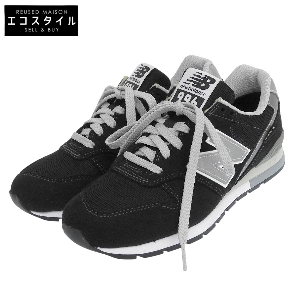 NEW BALANCE ニューバランス 美品 ローカットスニーカー シューズ レディース ブラック 22.5cm CM996XB2 シューズ