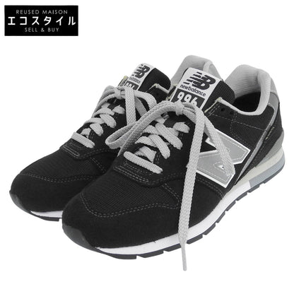 NEW BALANCE ニューバランス 美品 ローカットスニーカー シューズ レディース ブラック 22.5cm CM996XB2 シューズ