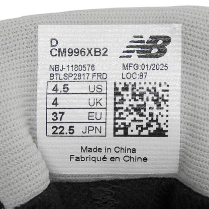 NEW BALANCE ニューバランス 美品 ローカットスニーカー シューズ レディース ブラック 22.5cm CM996XB2 シューズ
