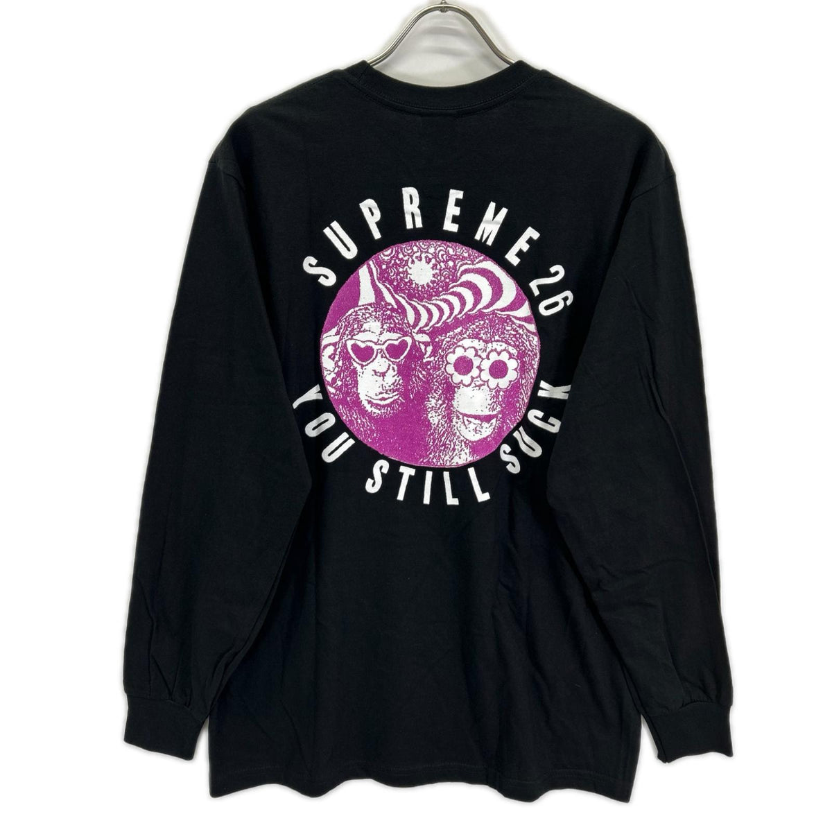 Supreme シュプリーム ブラック パープル You still suck you Tシャツ トップス