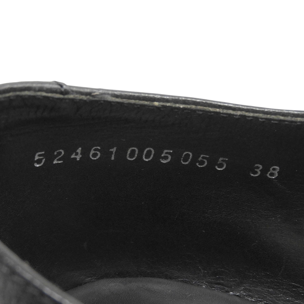 alfredoBANNISTER アルフレッドバニスター レザー グルカ サンダル シューズ メンズ ブラック 38 シューズ
