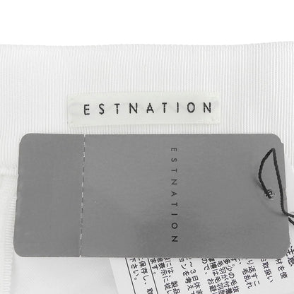 ESTNATION エストネーション 未使用 3Dレース タイト スカート 花柄 レディース ホワイト 36 32-109-09-100295 スカート