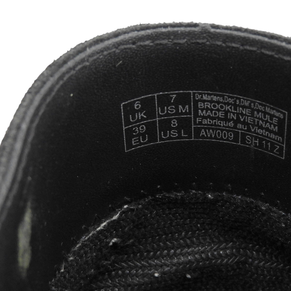 Dr.Martens ドクターマーチン BROOKLINE MULE サンダル メンズ ブラック 6 シューズ