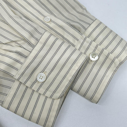 AURALEE オーラリー A26SS01WW ホワイト SUPER FINE WOOL STRIPE SHIRT トップス