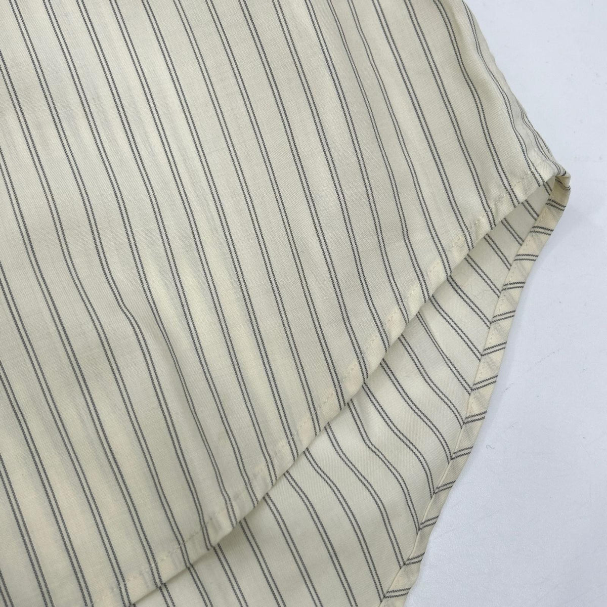 AURALEE オーラリー A26SS01WW ホワイト SUPER FINE WOOL STRIPE SHIRT トップス