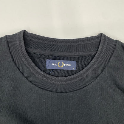 FRED PERRY フレッドペリー M3497 ブラック Oversized Tipped Sweatshirt トップス