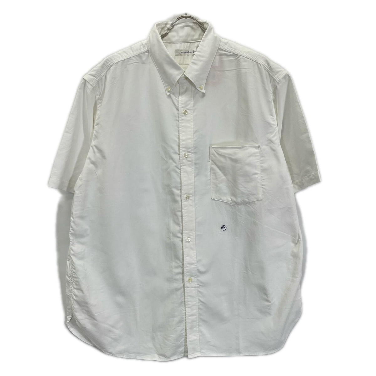 nanamica ナナミカ SUGS404 ホワイト Button Down Wind S/S Shirt トップス