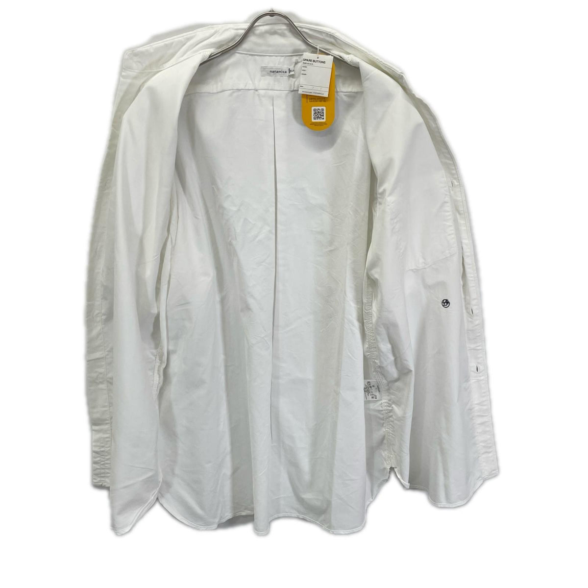 nanamica ナナミカ SUGS404 ホワイト Button Down Wind S/S Shirt トップス