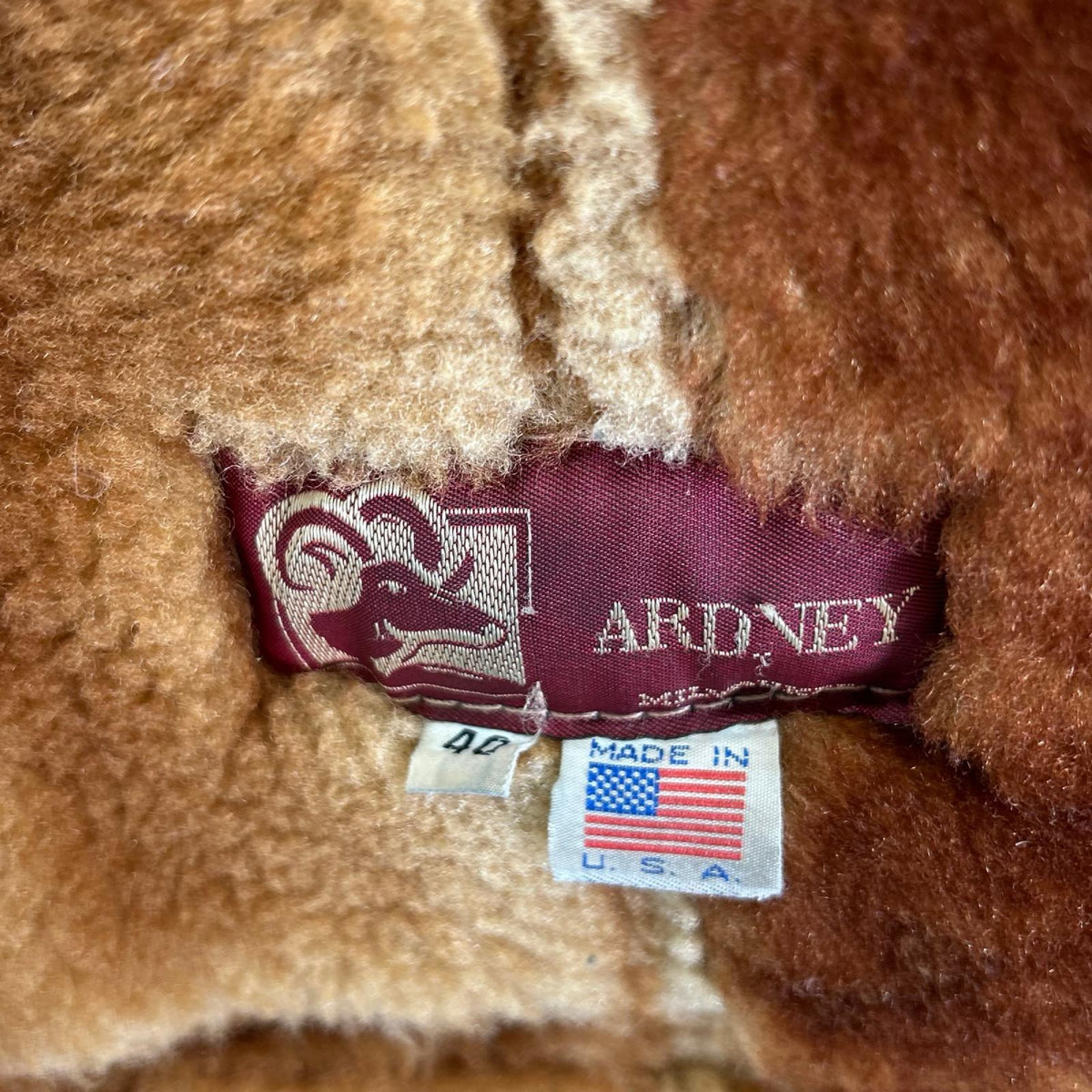 ARDNEY アードニー ブラウン ムートン ボア ジャケット コート