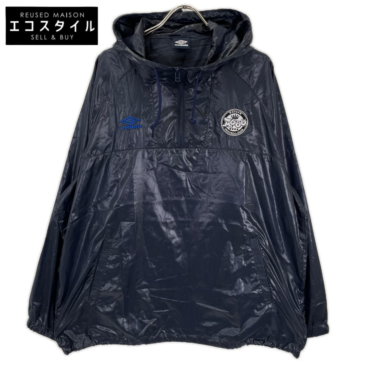 UMBRO アンブロ ×Aooo ネイビー アノラックパーカー ジャケット