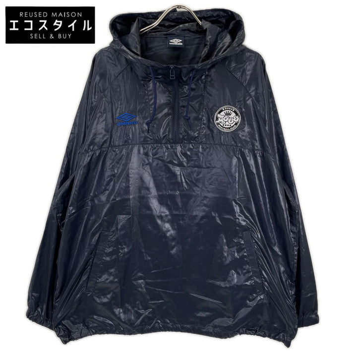 UMBRO アンブロ ×Aooo ネイビー アノラックパーカー ジャケット