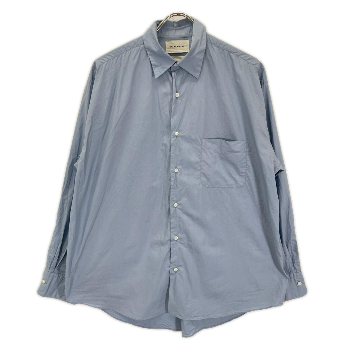MARKAWARE マーカウエア A23A-11SH02C ブルー 長袖 シャツ トップス